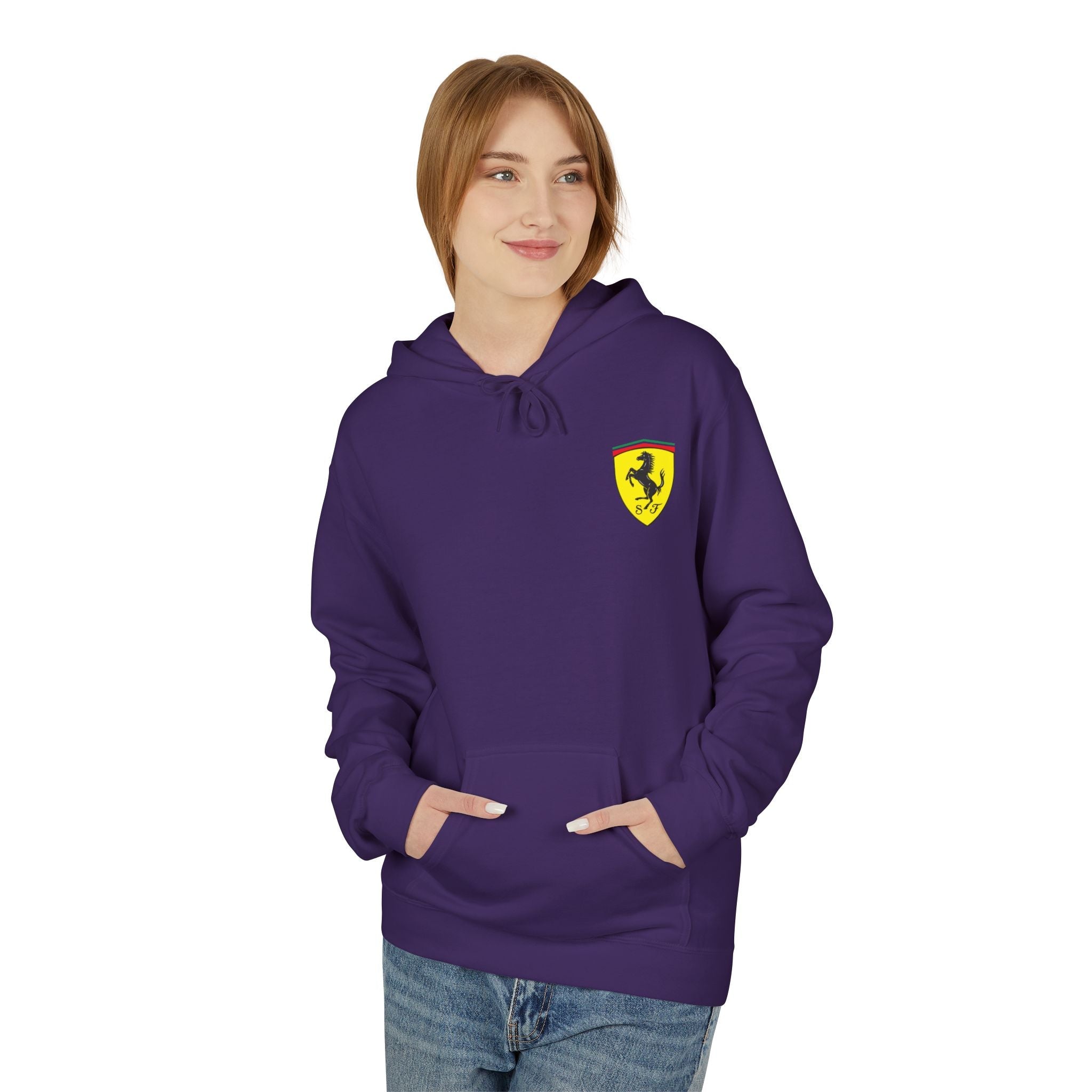Vintage Ferrari F1 Racing Car Hoodie Prancing Horse Crest - Etna Gift
