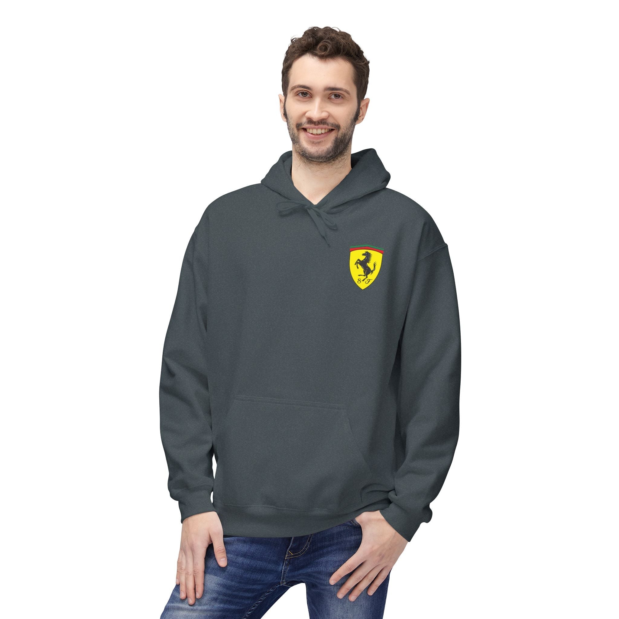 Vintage Ferrari F1 Racing Car Hoodie Prancing Horse Crest - Etna Gift