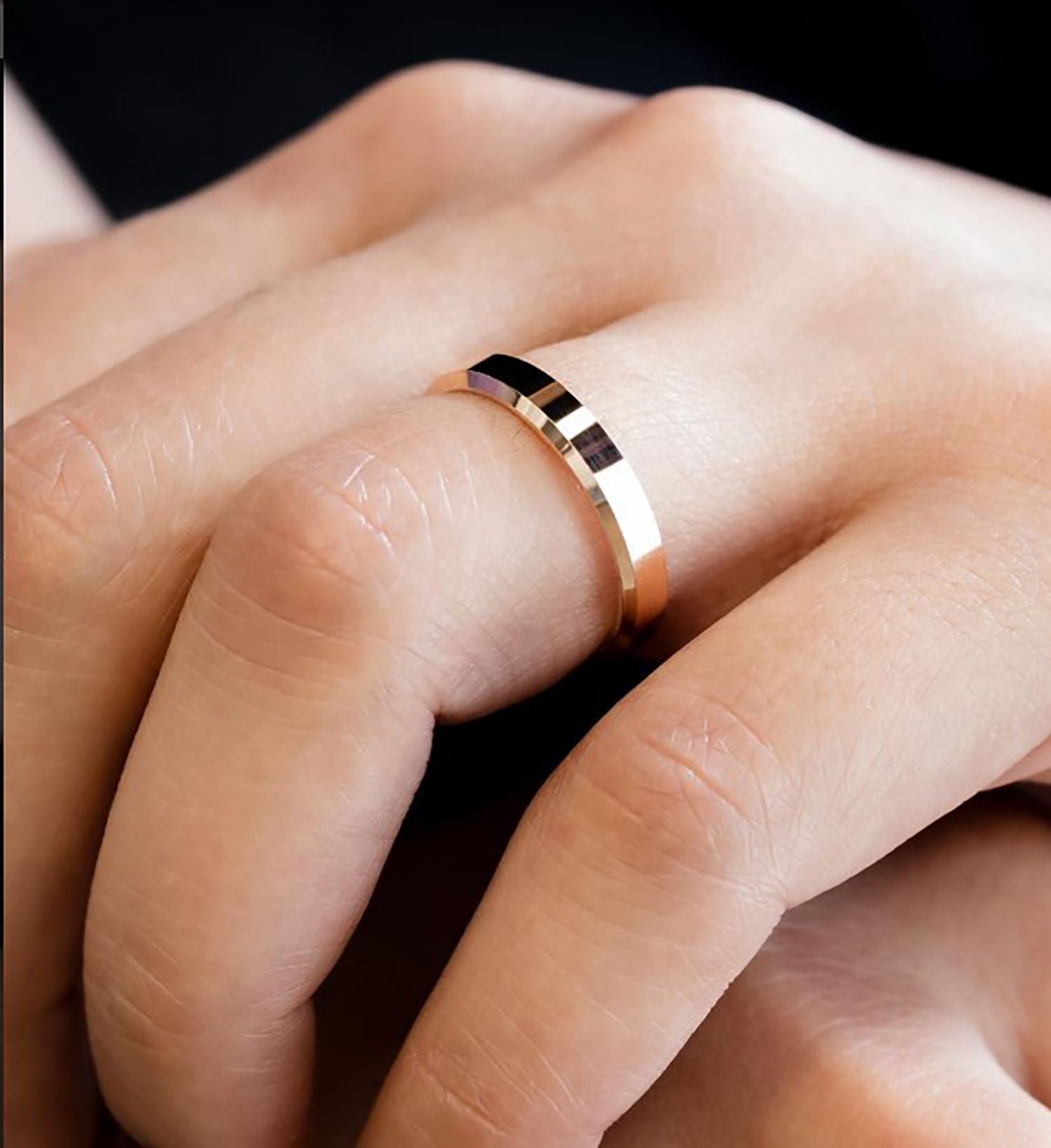 Wedding Band – 925 Sterling Silver, Flat Cut, 3 mm - Etna Gift