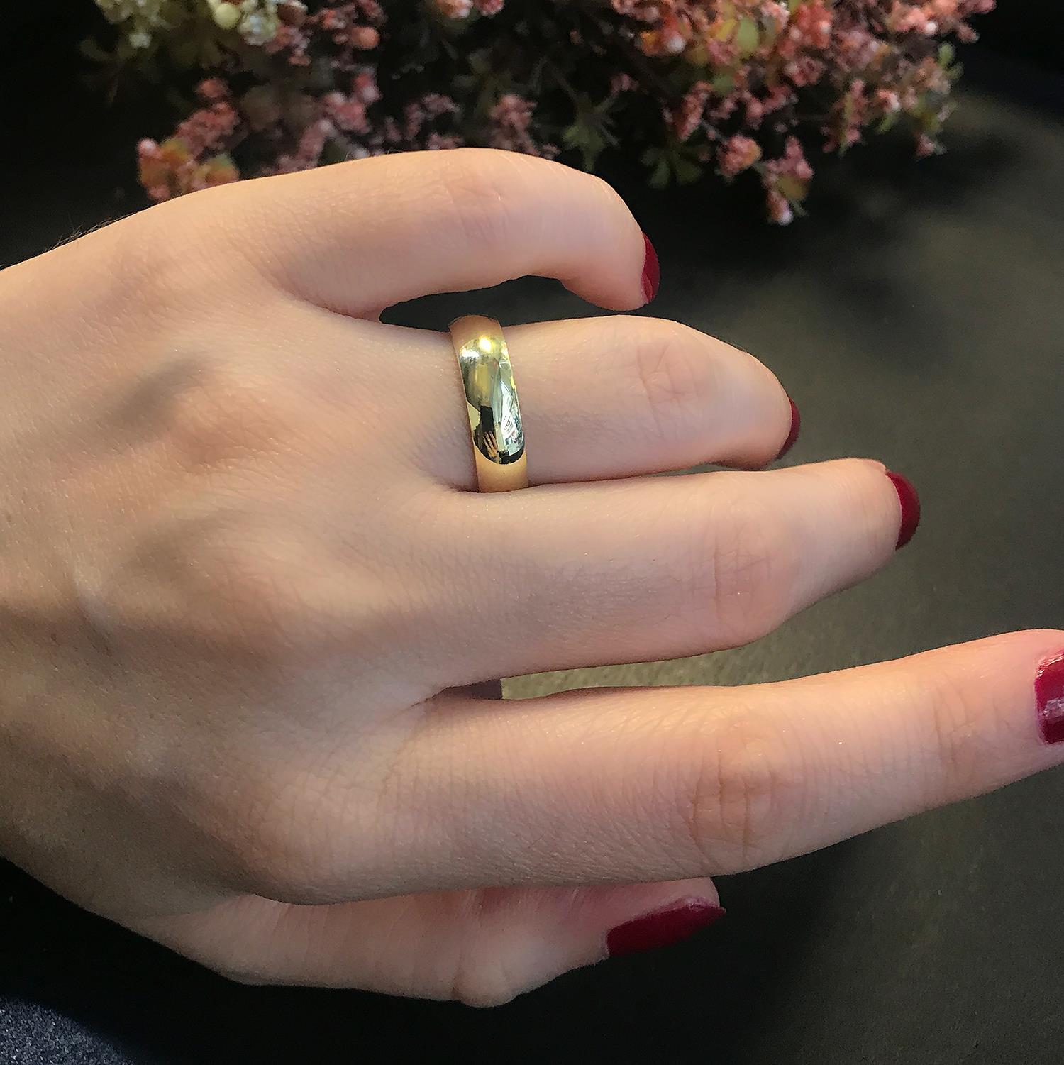 Wedding band ring 925 sterling silver wedding band - Etna Gift