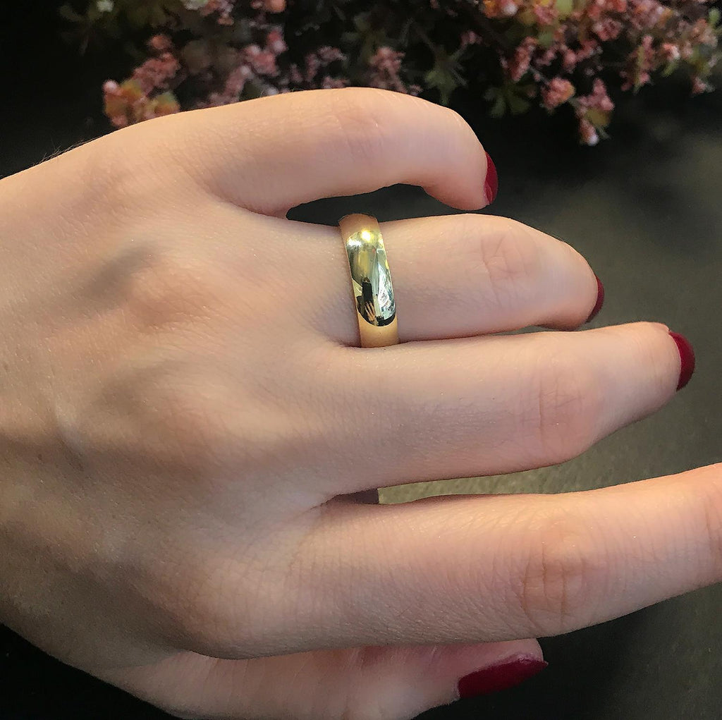 Wedding band ring 925 sterling silver wedding band - Etna Gift