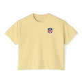 Women's Boxy Tee — Minimal NFL Logo Cropped T-Shirt - Etna Gift