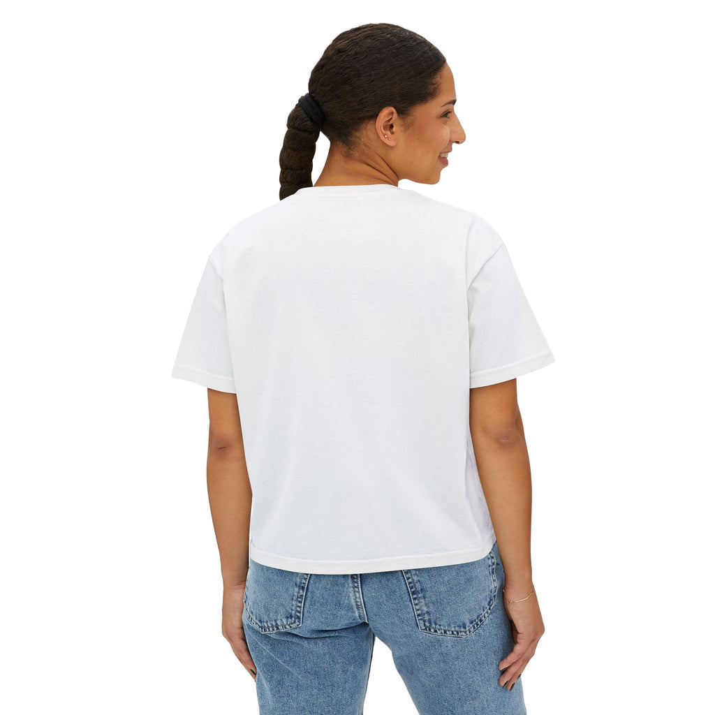 Women's Boxy Tee — Minimal NFL Logo Cropped T-Shirt - Etna Gift