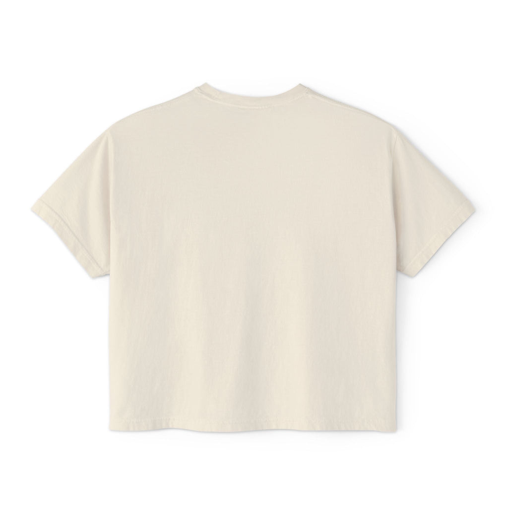 Women's Boxy Tee — Minimal NFL Logo Cropped T-Shirt - Etna Gift