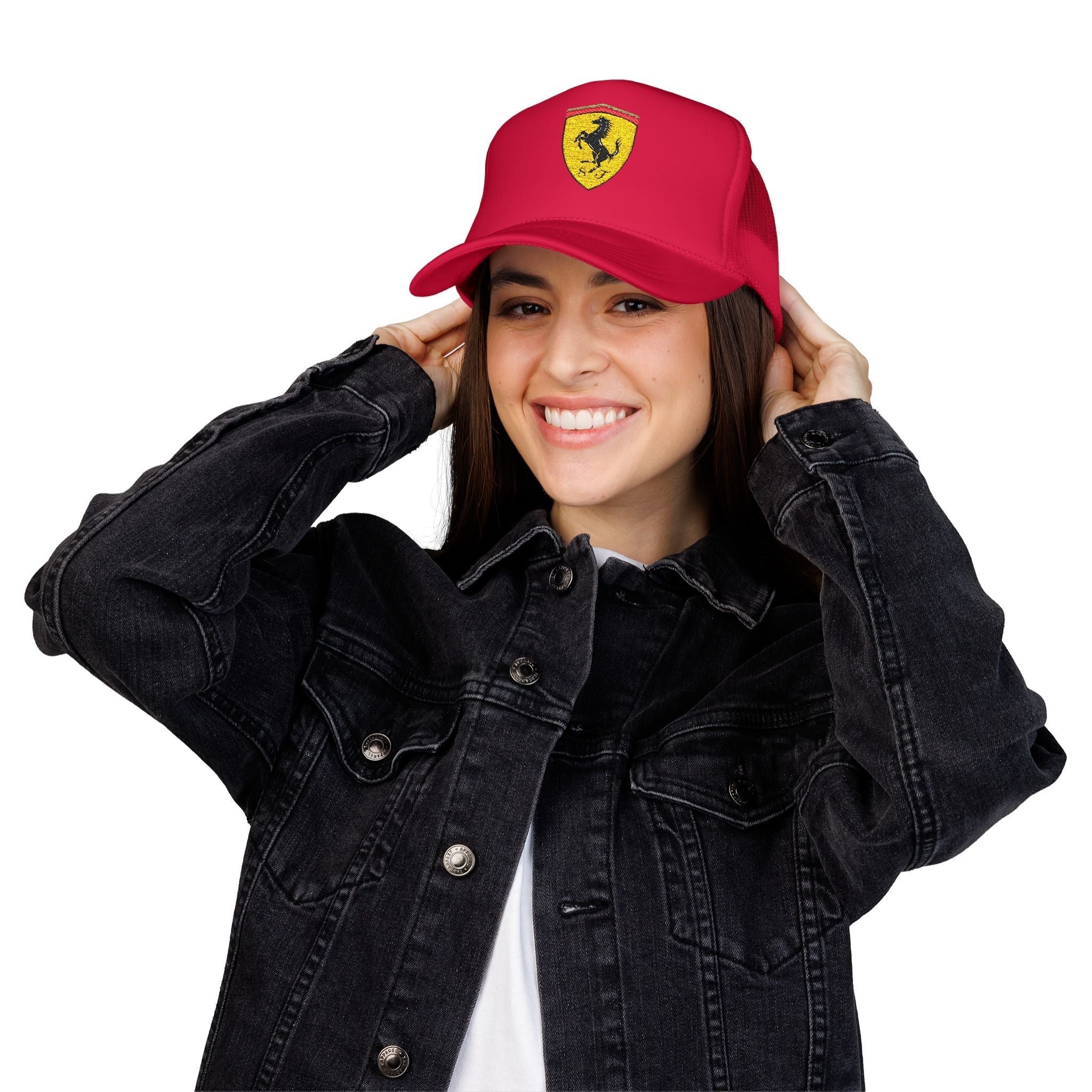 Women's Ferrari sports cap, custom design - Etna Gift