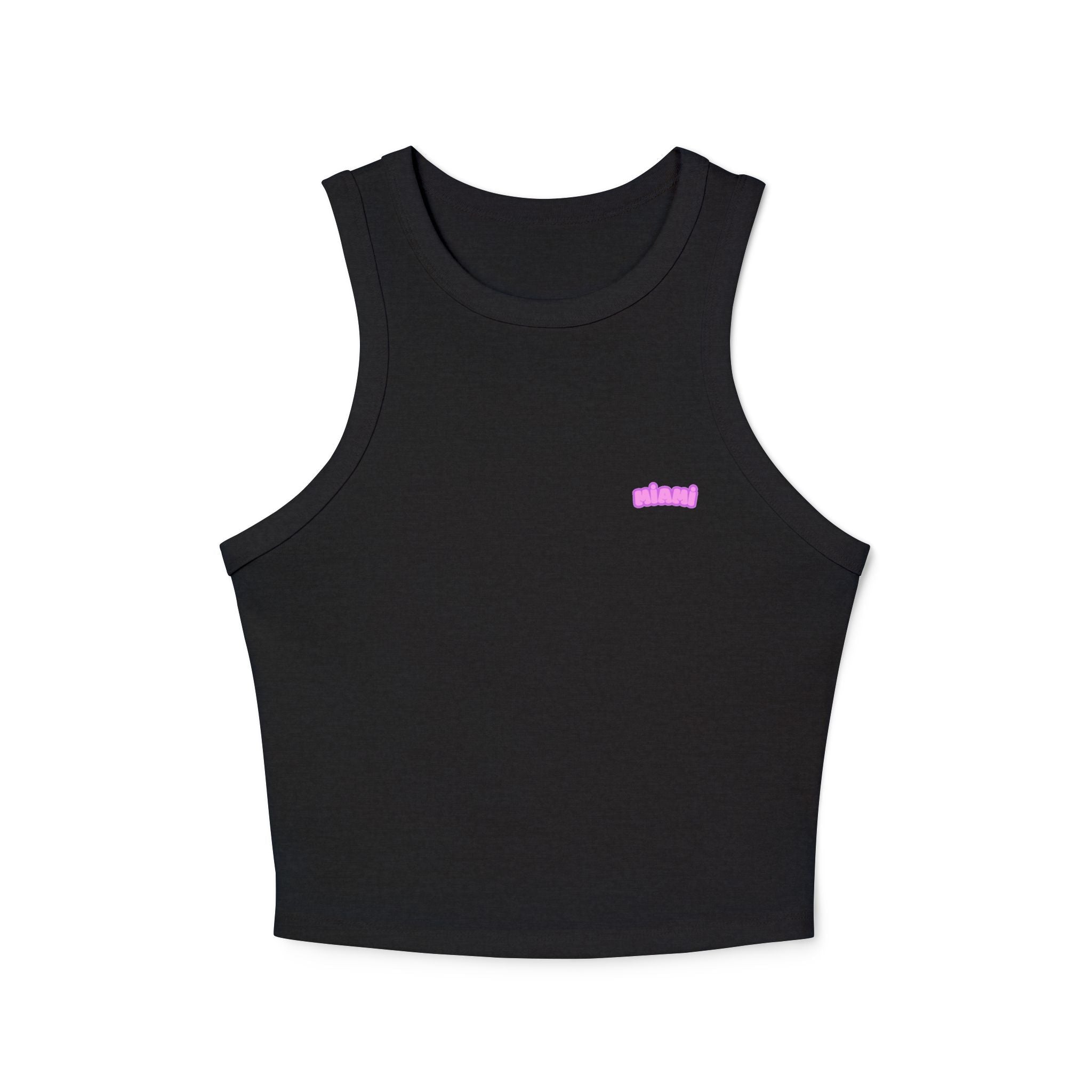 Women's Micro Rib Racer Tank Top - Etna Gift