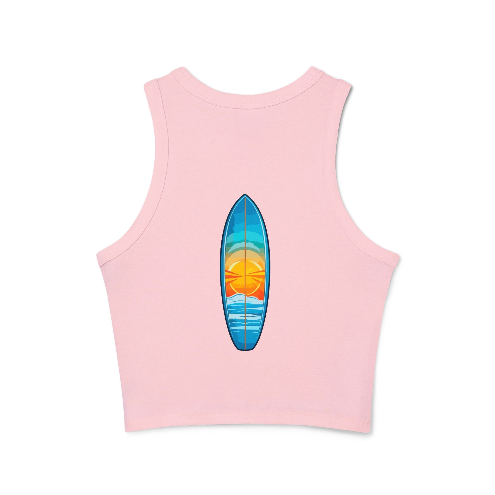 Women's Micro Rib Racer Tank Top - Etna Gift