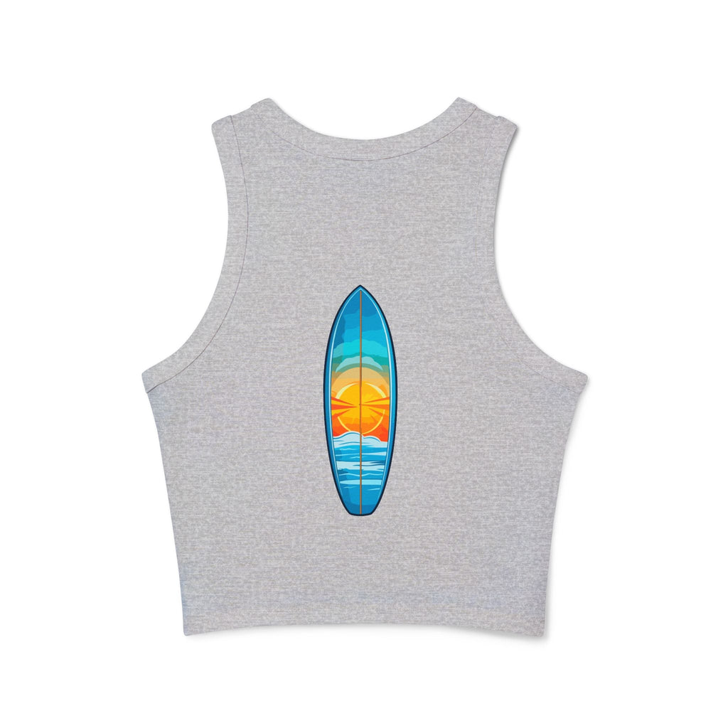 Women's Micro Rib Racer Tank Top - Etna Gift