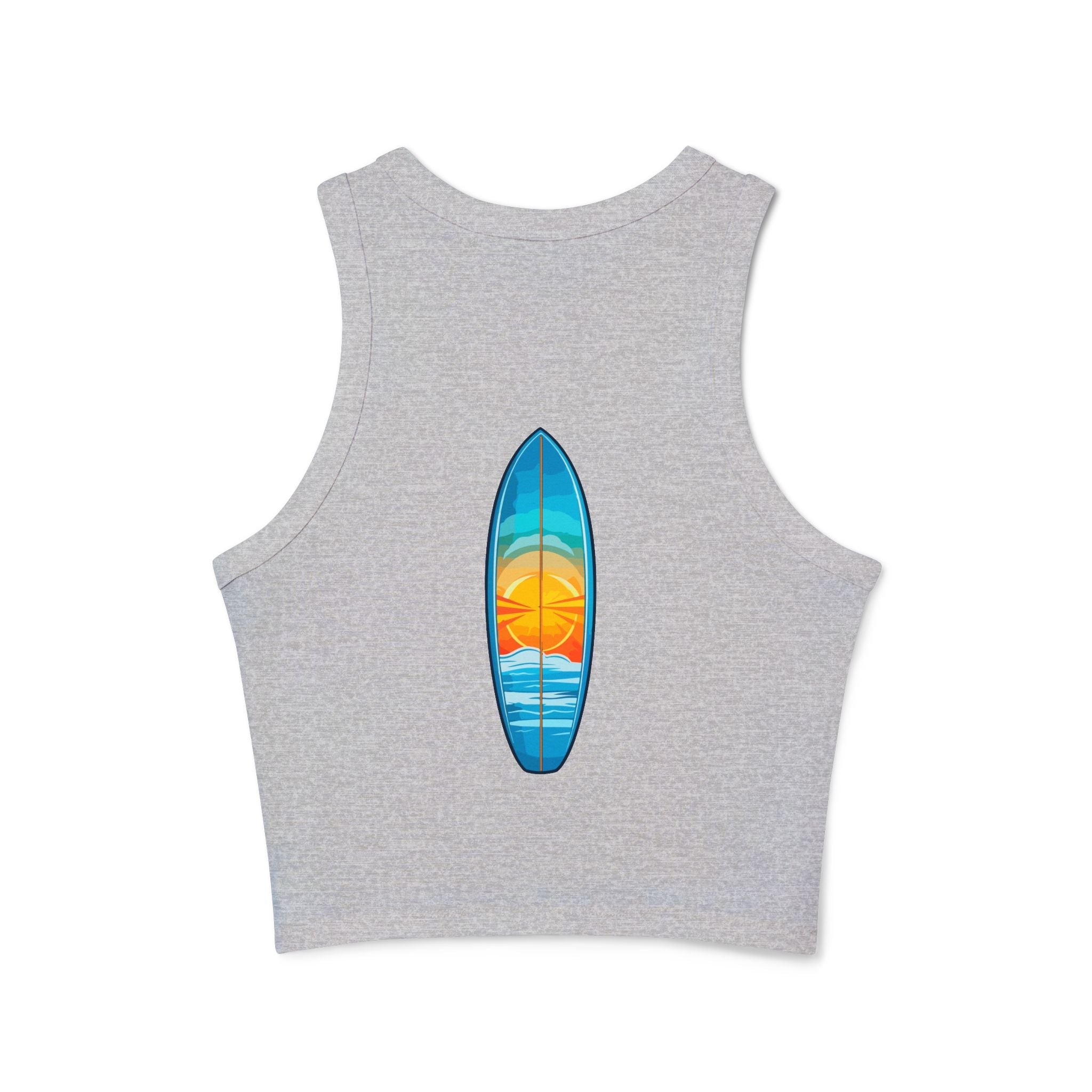 Women's Micro Rib Racer Tank Top - Etna Gift