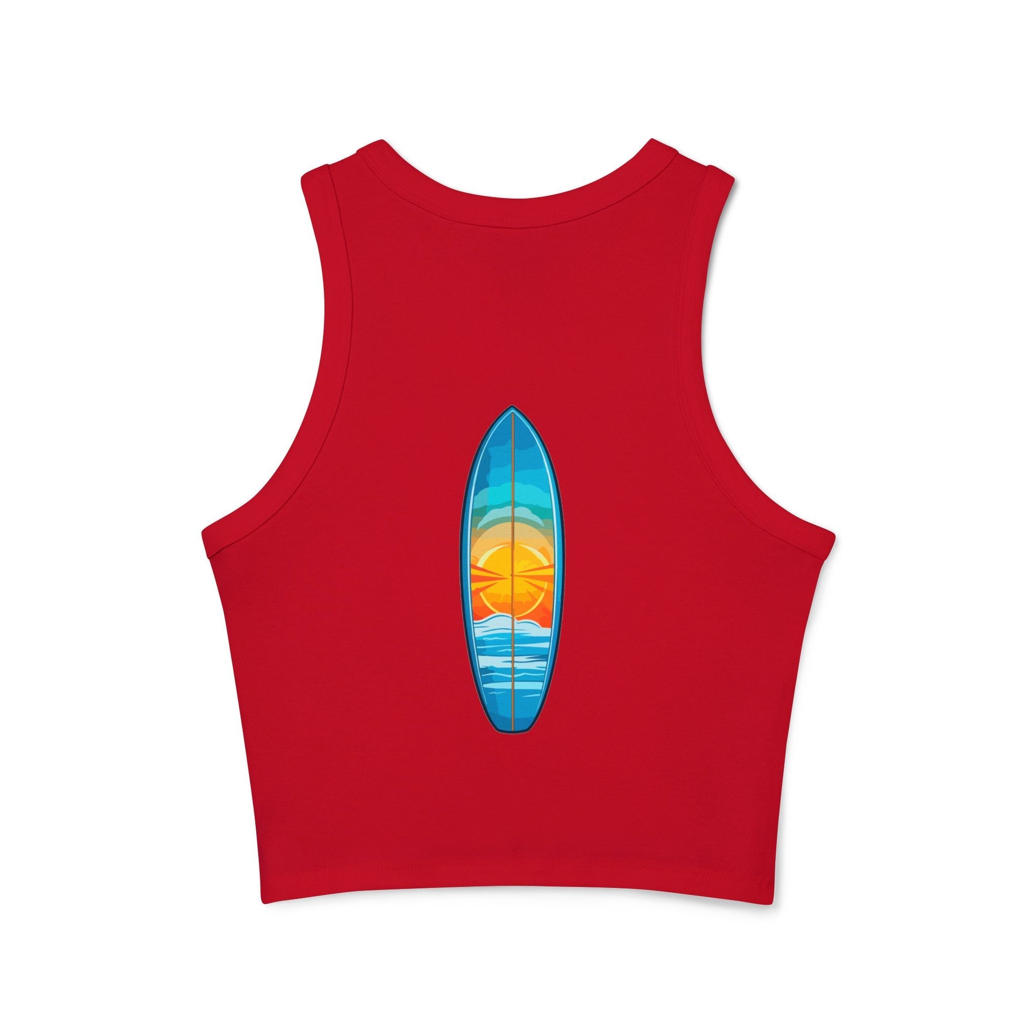 Women's Micro Rib Racer Tank Top - Etna Gift