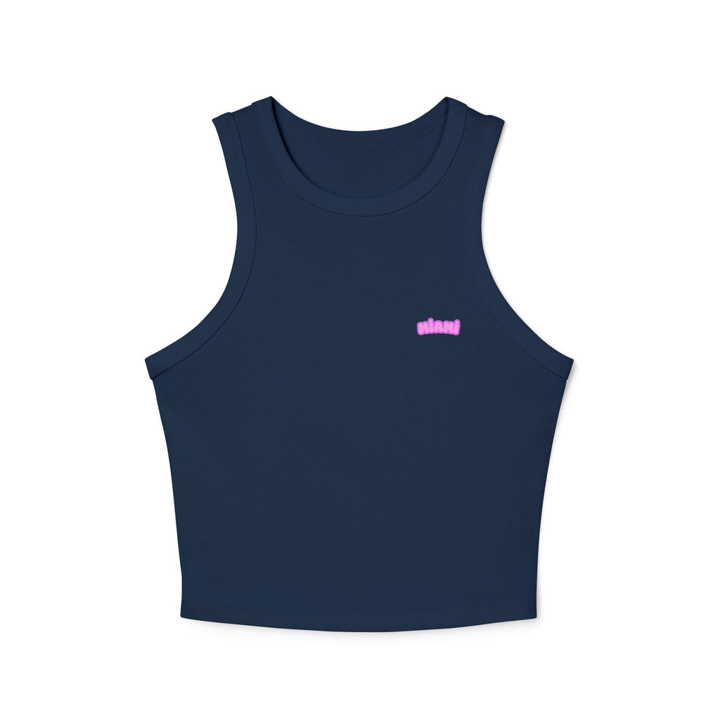 Women's Micro Rib Racer Tank Top - Etna Gift