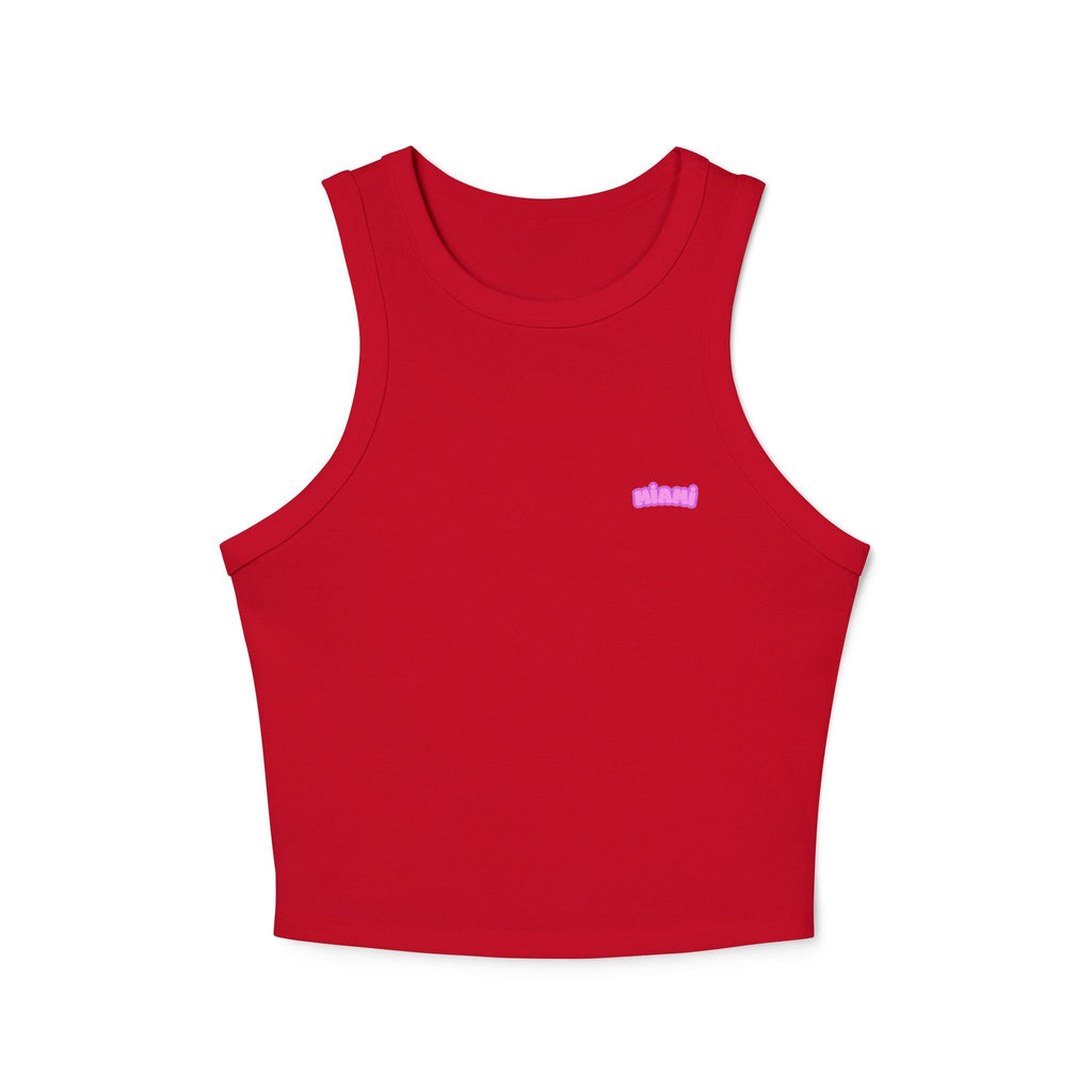 Women's Micro Rib Racer Tank Top - Etna Gift