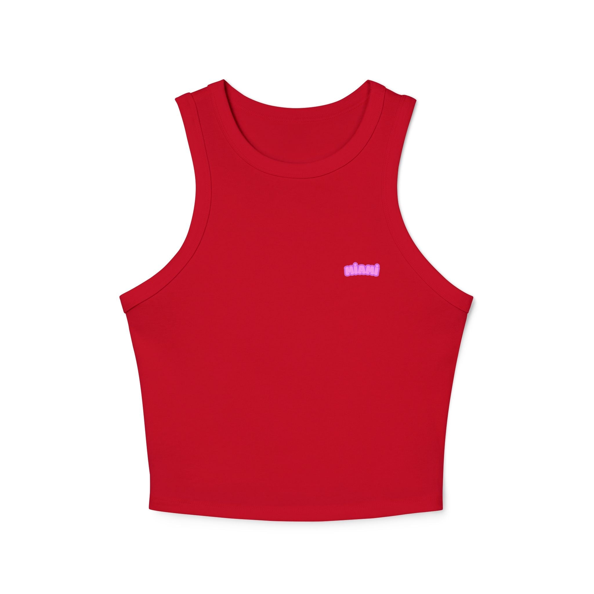 Women's Micro Rib Racer Tank Top - Etna Gift