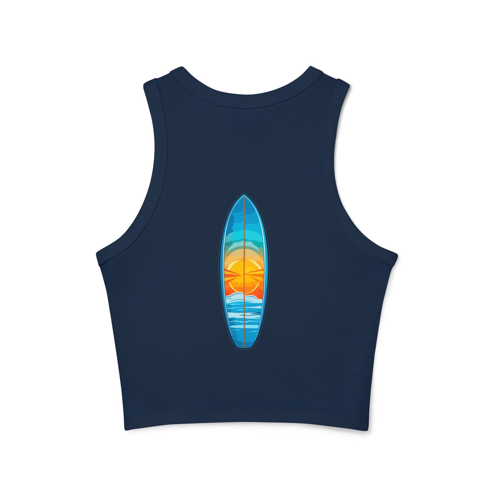 Women's Micro Rib Racer Tank Top - Etna Gift