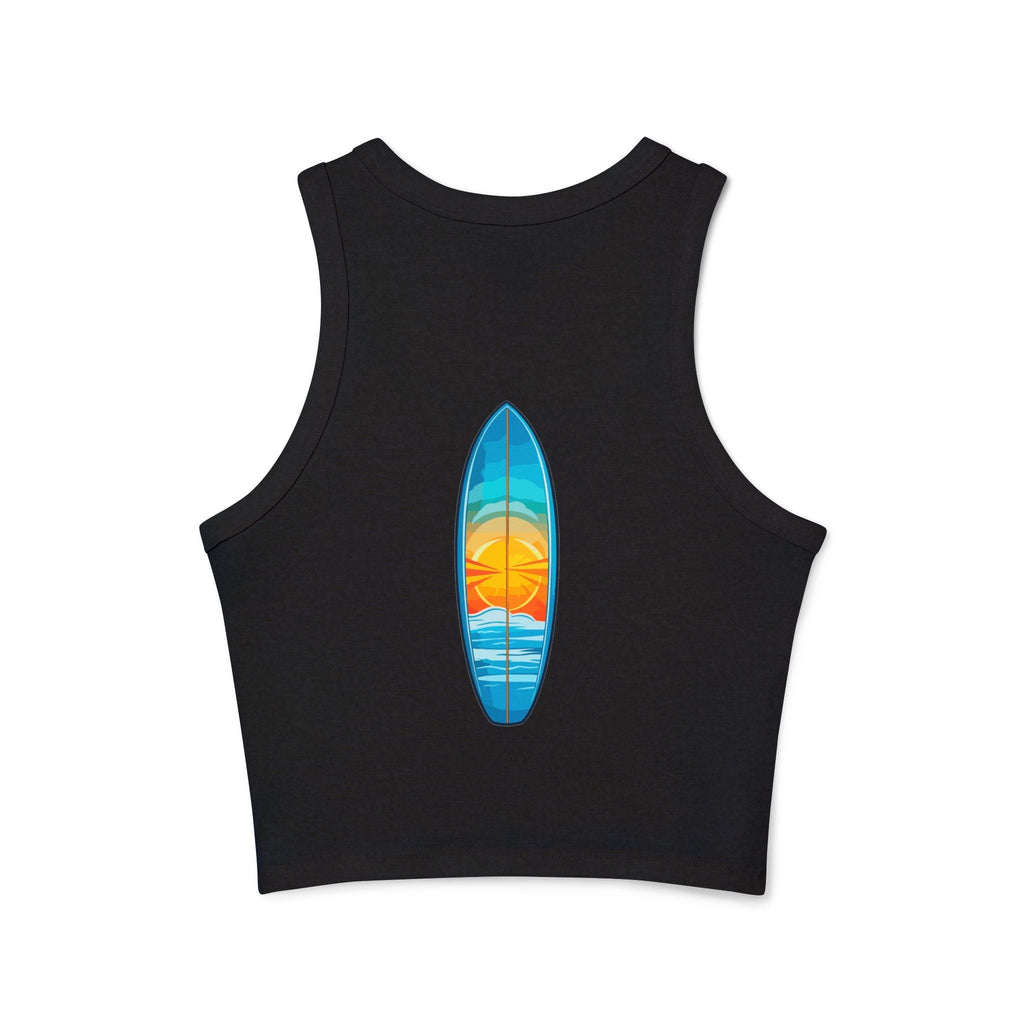 Women's Micro Rib Racer Tank Top - Etna Gift