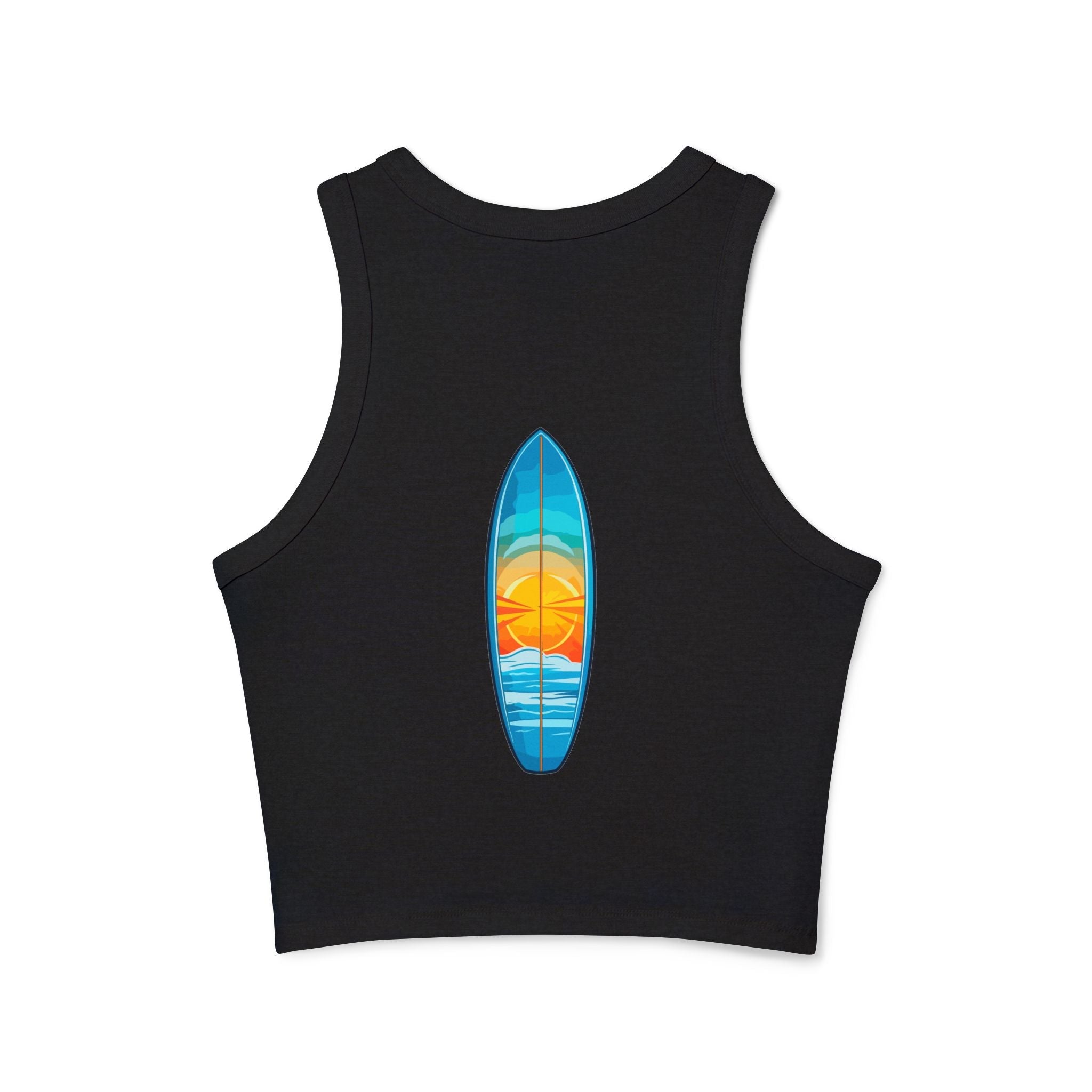 Women's Micro Rib Racer Tank Top - Etna Gift