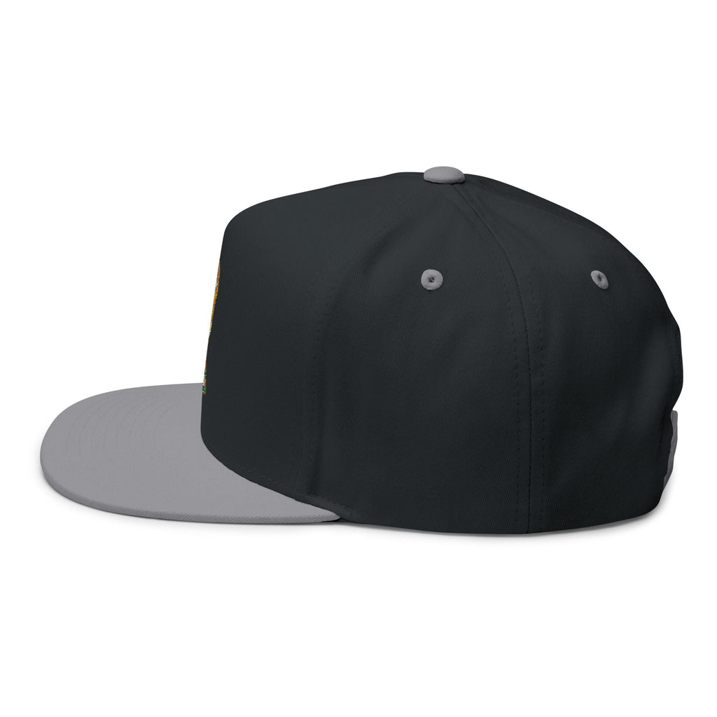 World Cup Trophy Embroidered Flat Bill Cap - Etna Gift