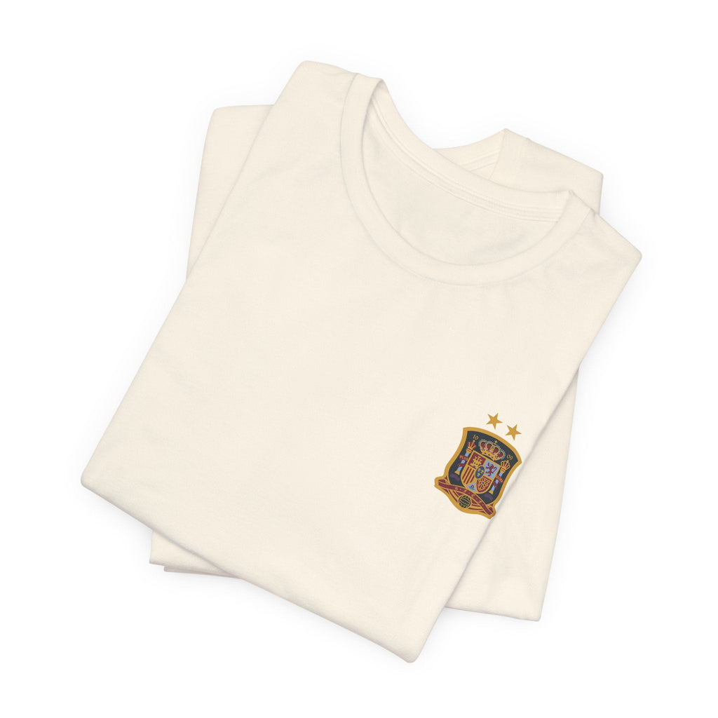 World Cup Trophy Soccer Tee Spain Crest Short Sleeve - Etna Gift