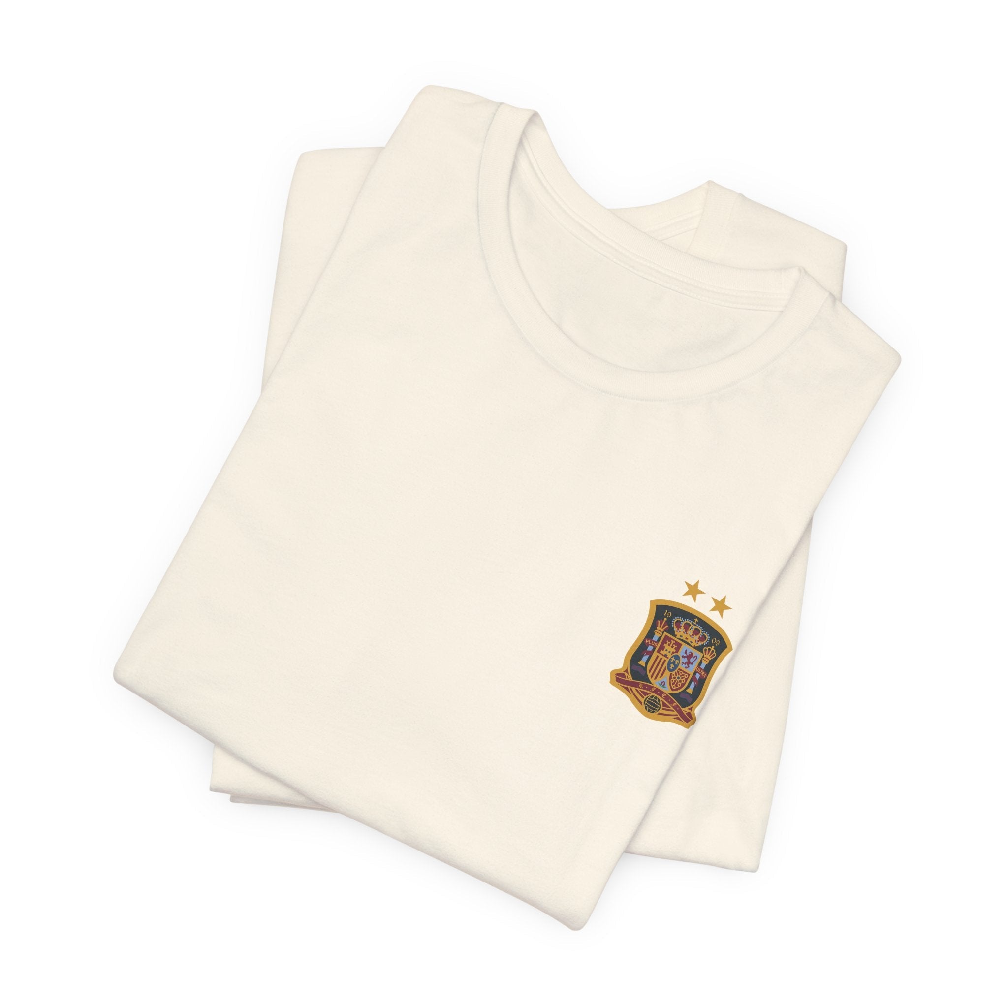 World Cup Trophy Soccer Tee Spain Crest Short Sleeve - Etna Gift