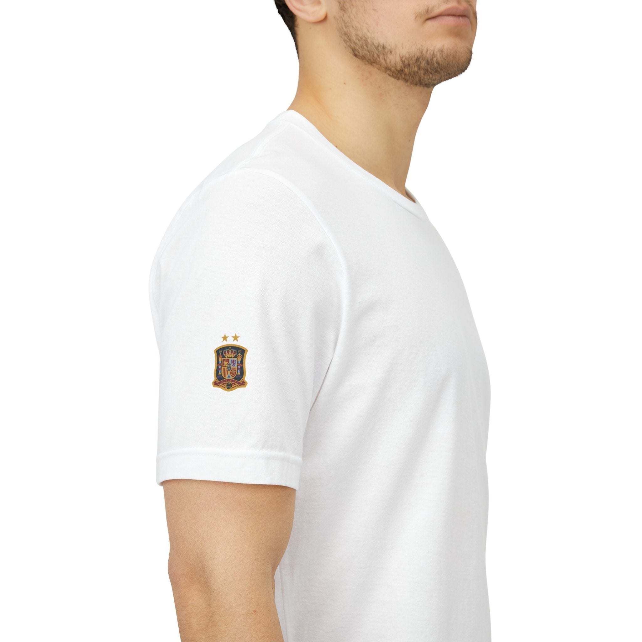 World Cup Trophy Soccer Tee Spain Crest Short Sleeve - Etna Gift