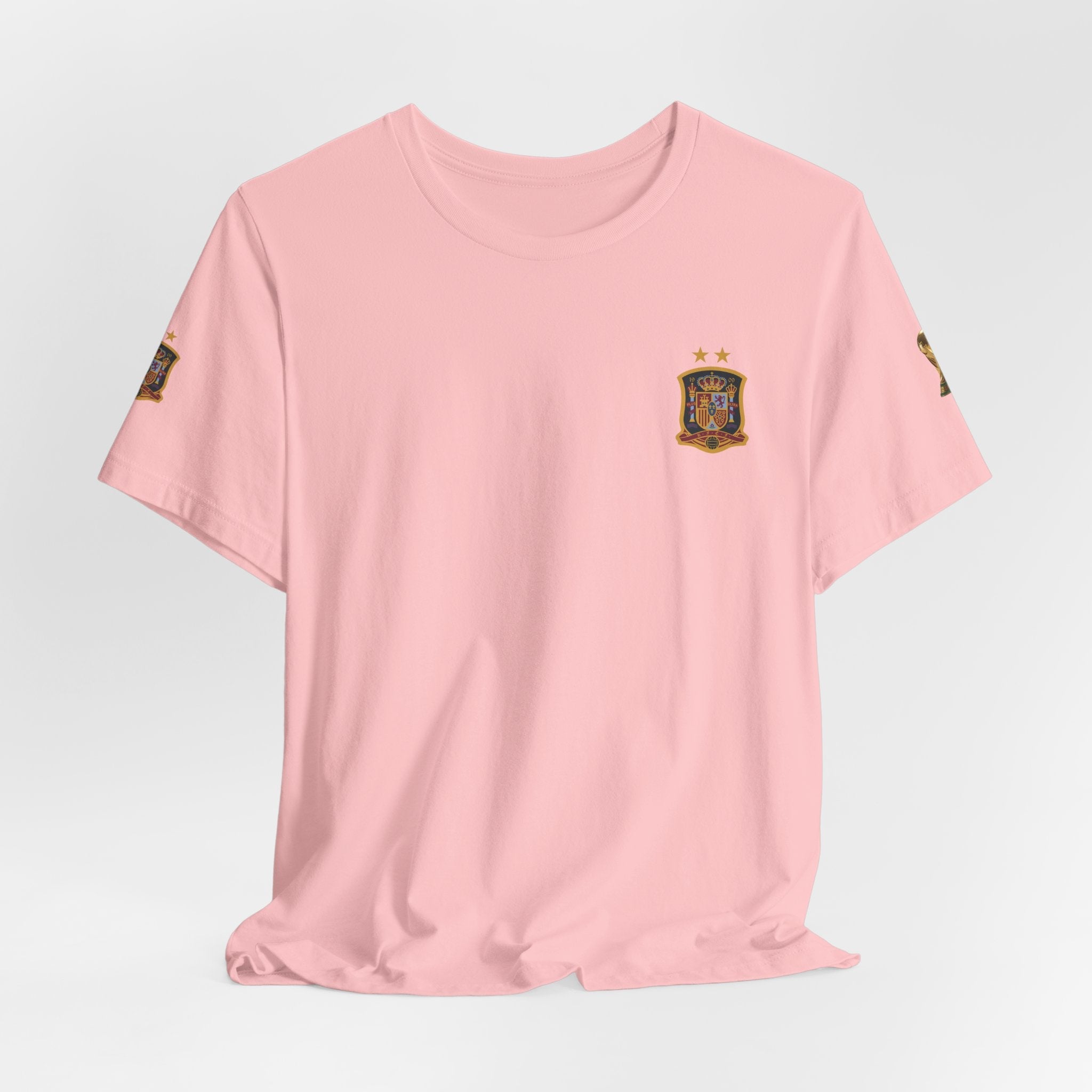 World Cup Trophy Soccer Tee Spain Crest Short Sleeve - Etna Gift