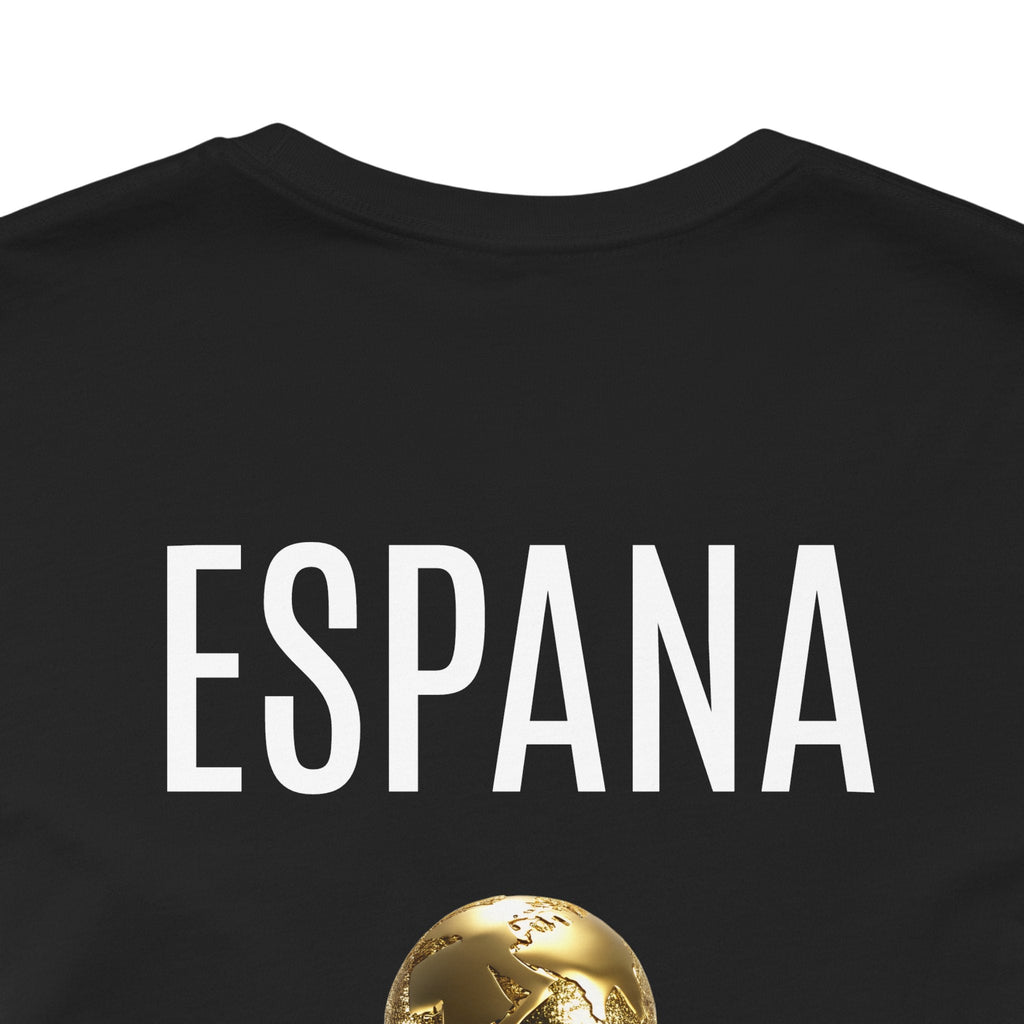 World Cup Trophy Soccer Tee Spain Crest Short Sleeve - Etna Gift