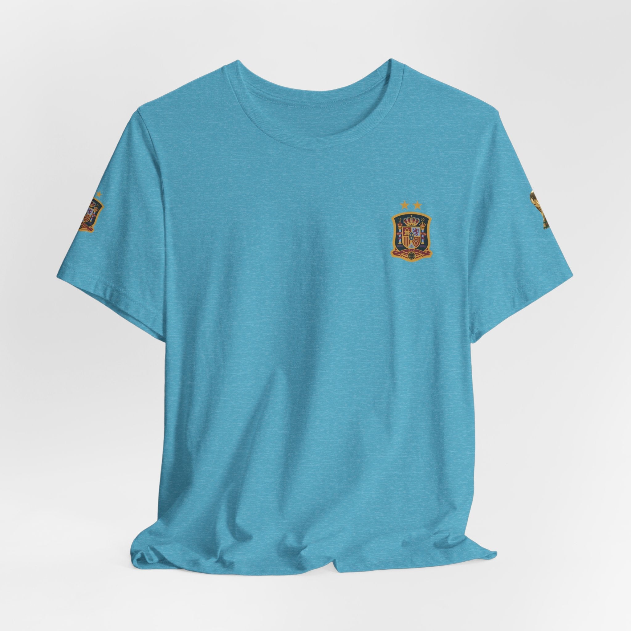 World Cup Trophy Soccer Tee Spain Crest Short Sleeve - Etna Gift