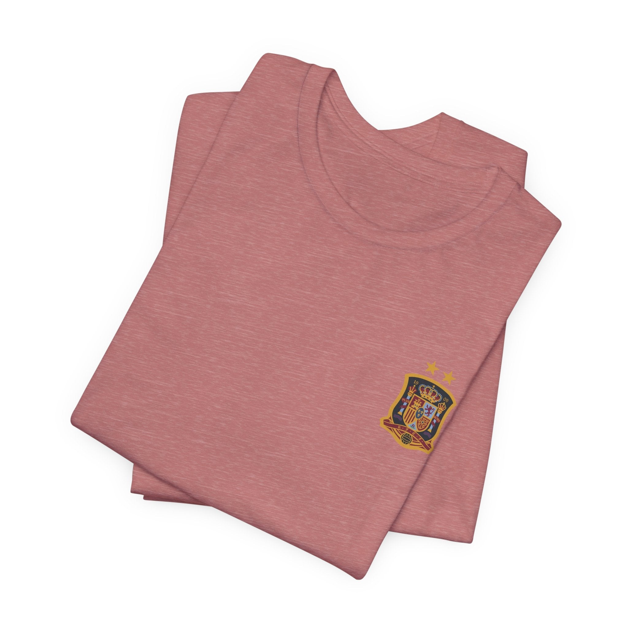 World Cup Trophy Soccer Tee Spain Crest Short Sleeve - Etna Gift