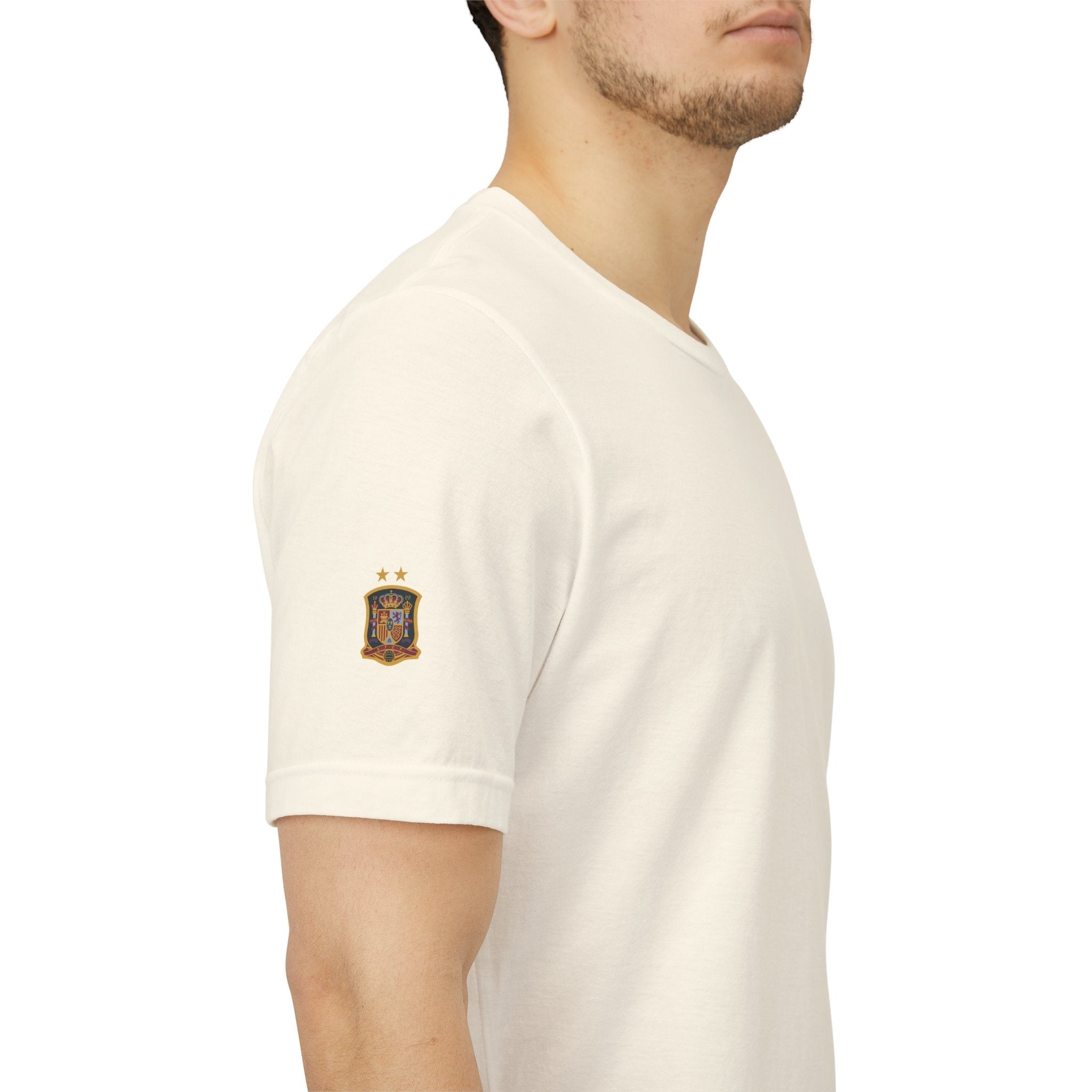 World Cup Trophy Soccer Tee Spain Crest Short Sleeve - Etna Gift