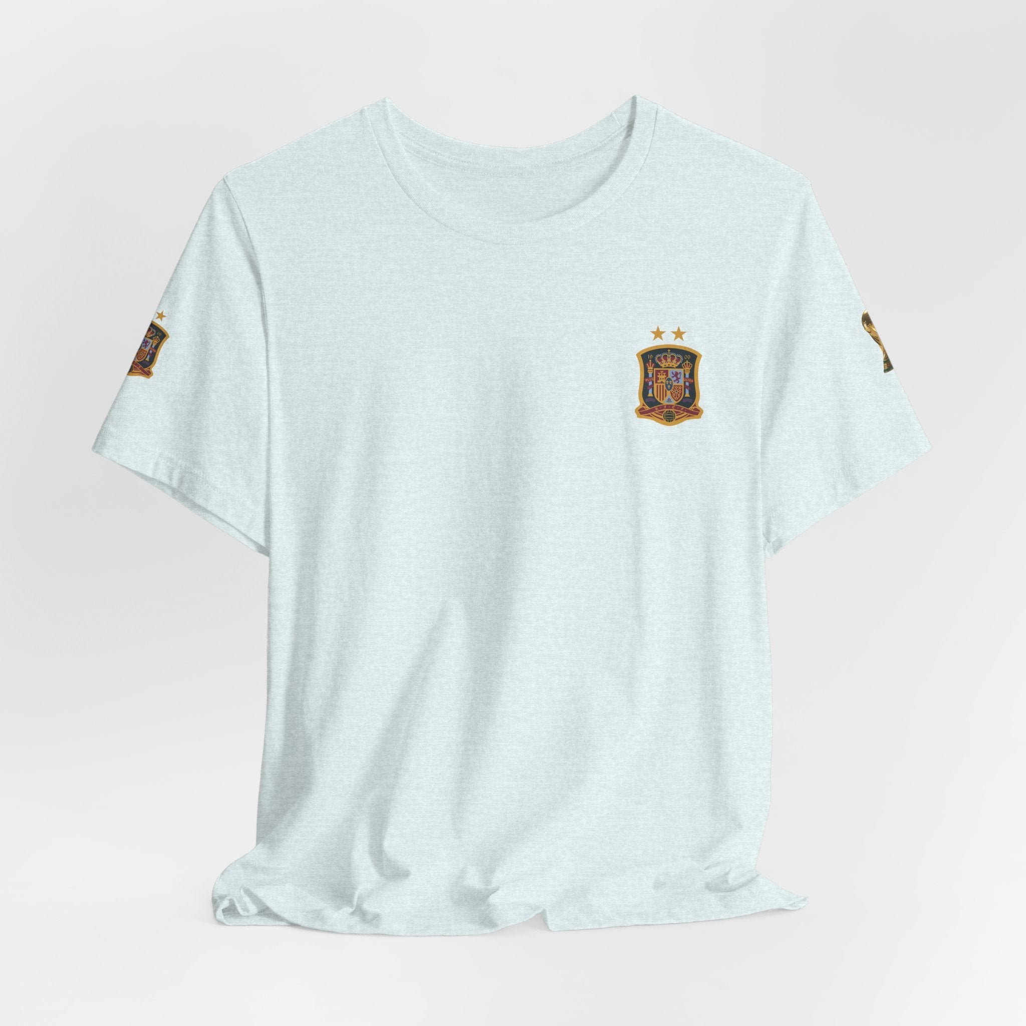 World Cup Trophy Soccer Tee Spain Crest Short Sleeve - Etna Gift