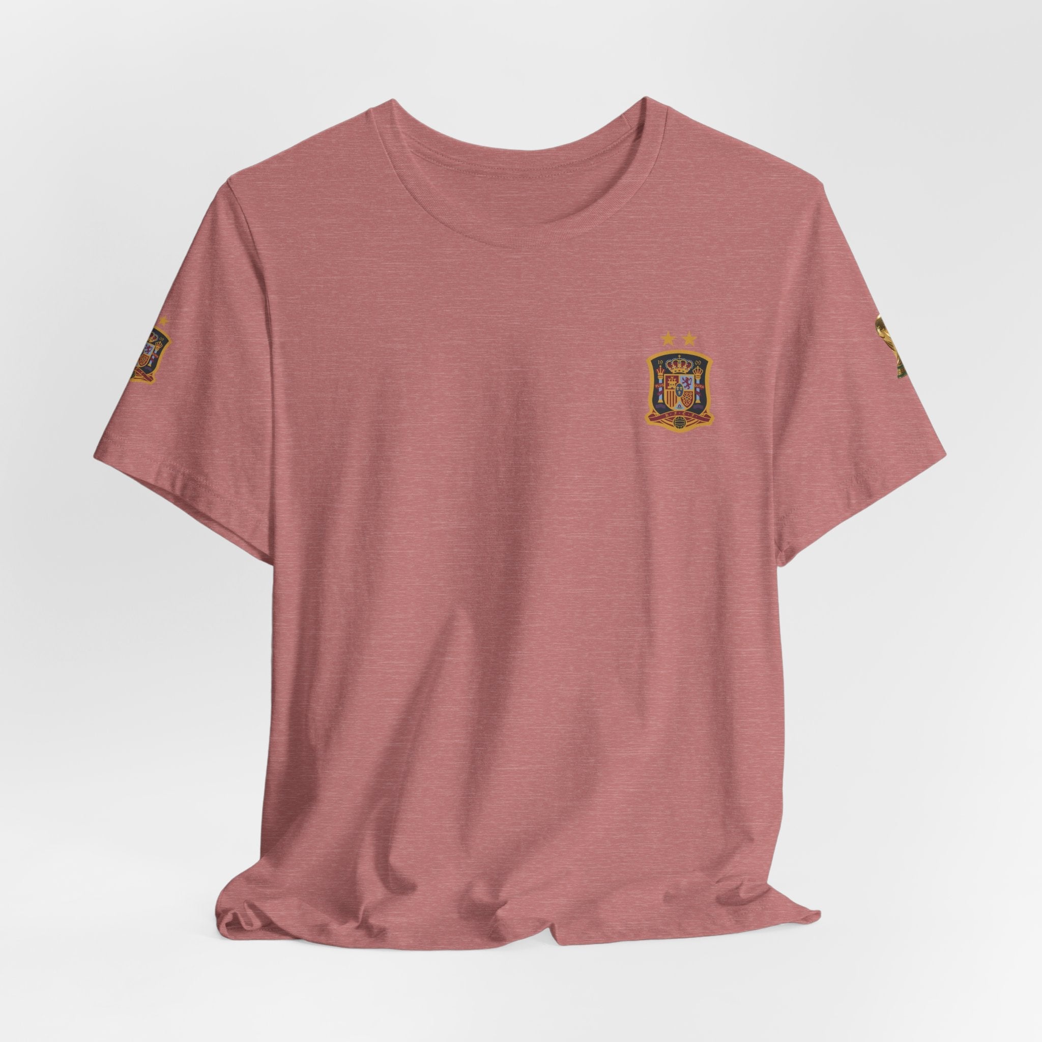 World Cup Trophy Soccer Tee Spain Crest Short Sleeve - Etna Gift