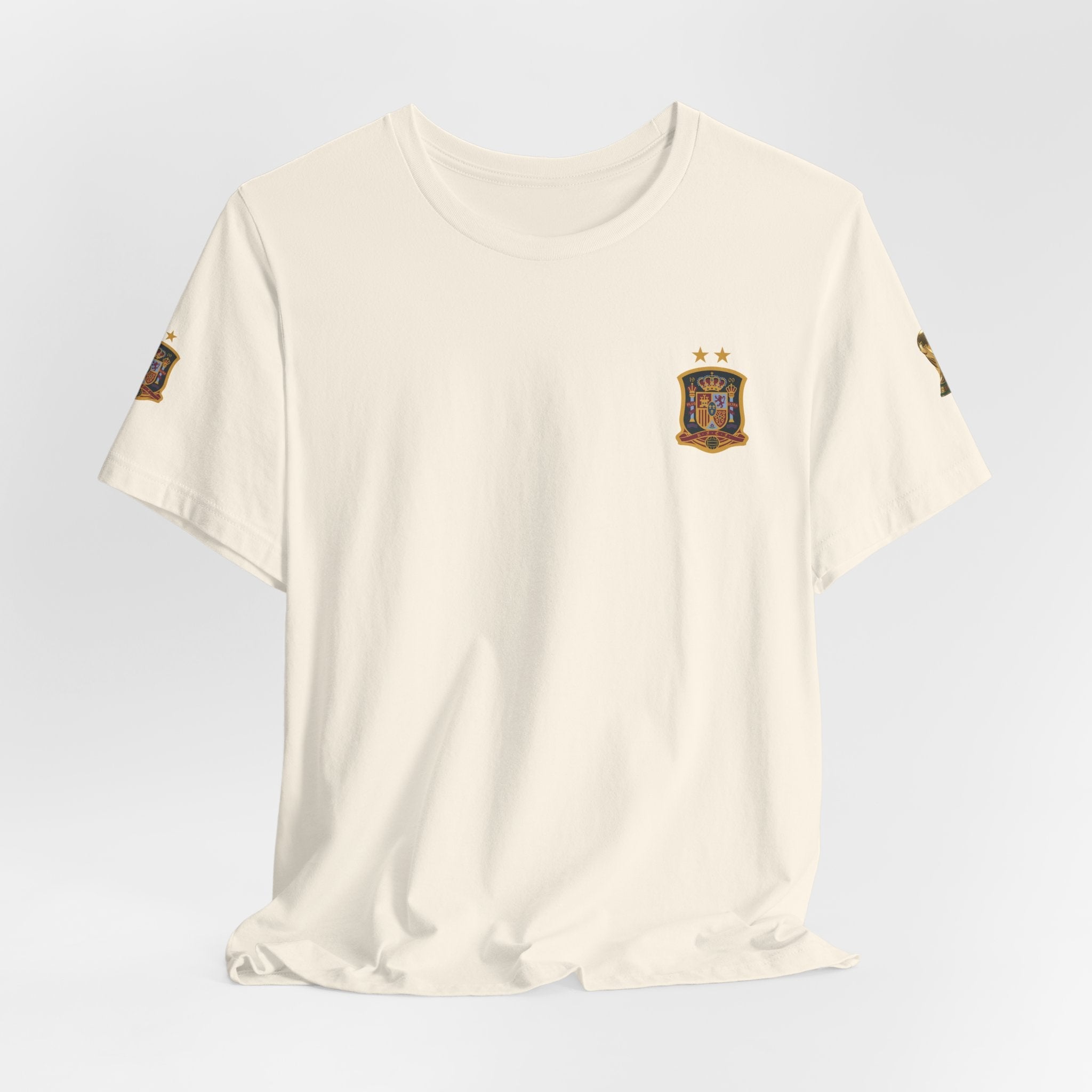 World Cup Trophy Soccer Tee Spain Crest Short Sleeve - Etna Gift