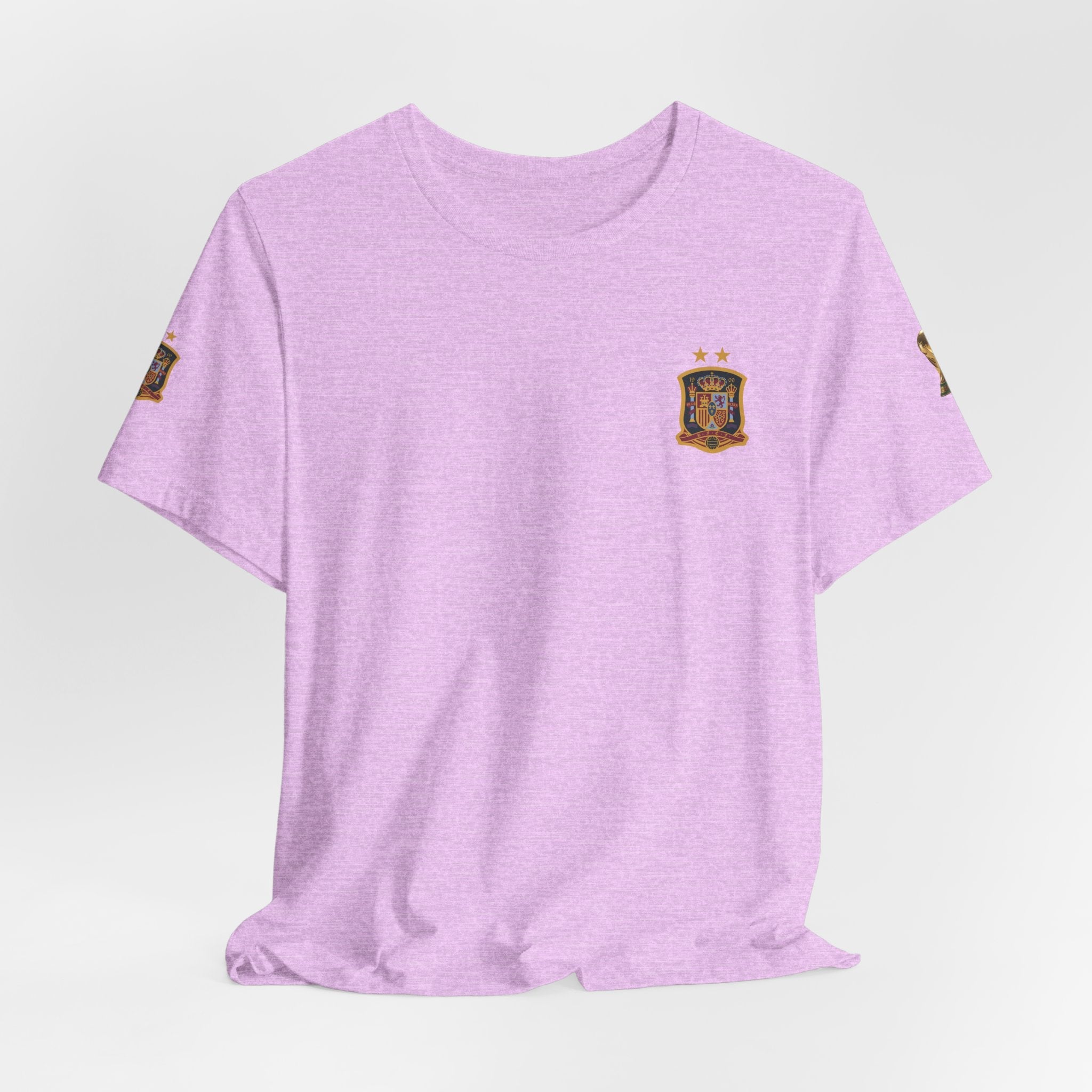 World Cup Trophy Soccer Tee Spain Crest Short Sleeve - Etna Gift