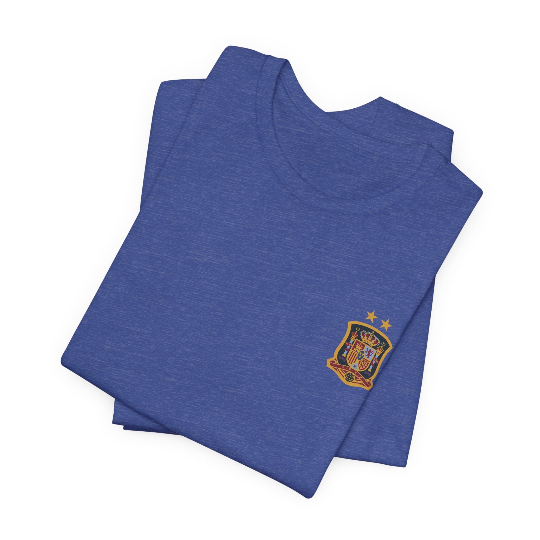 World Cup Trophy Soccer Tee Spain Crest Short Sleeve - Etna Gift
