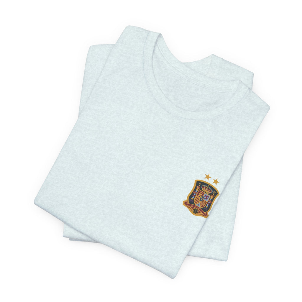 World Cup Trophy Soccer Tee Spain Crest Short Sleeve - Etna Gift