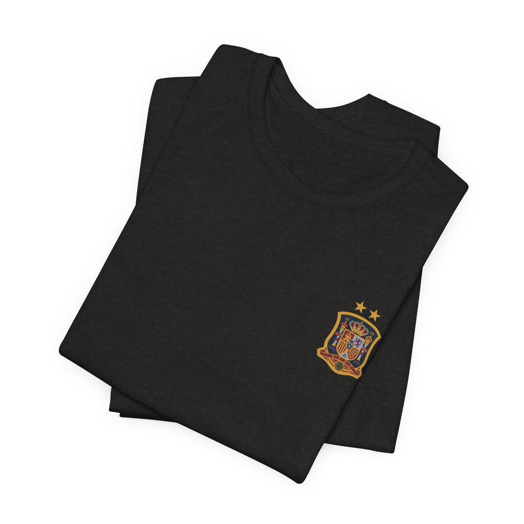 World Cup Trophy Soccer Tee Spain Crest Short Sleeve - Etna Gift
