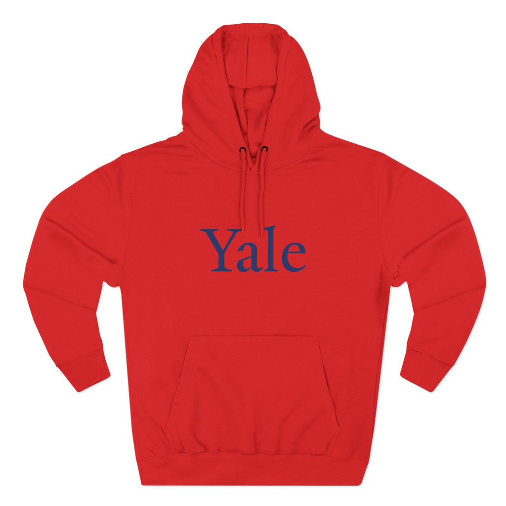 Yale Logo Fleece Hoodie, Casual Wear, College Apparel, Gifts for Graduates, College Sweatshirt, Yale Merchandise - Etna Gift