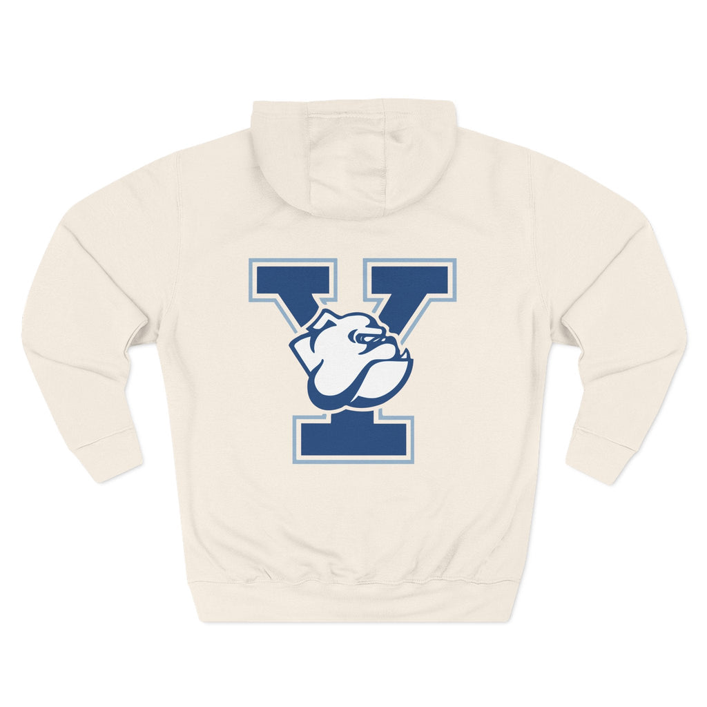 Yale Logo Fleece Hoodie, Casual Wear, College Apparel, Gifts for Graduates, College Sweatshirt, Yale Merchandise - Etna Gift