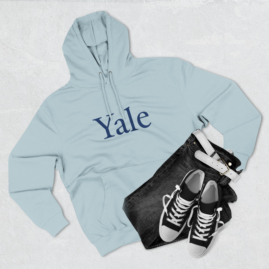Yale Logo Fleece Hoodie, Casual Wear, College Apparel, Gifts for Graduates, College Sweatshirt, Yale Merchandise - Etna Gift