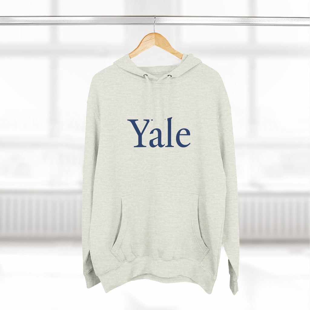 Yale Logo Fleece Hoodie, Casual Wear, College Apparel, Gifts for Graduates, College Sweatshirt, Yale Merchandise - Etna Gift