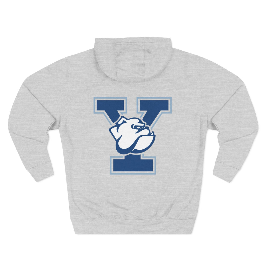 Yale Logo Fleece Hoodie, Casual Wear, College Apparel, Gifts for Graduates, College Sweatshirt, Yale Merchandise - Etna Gift