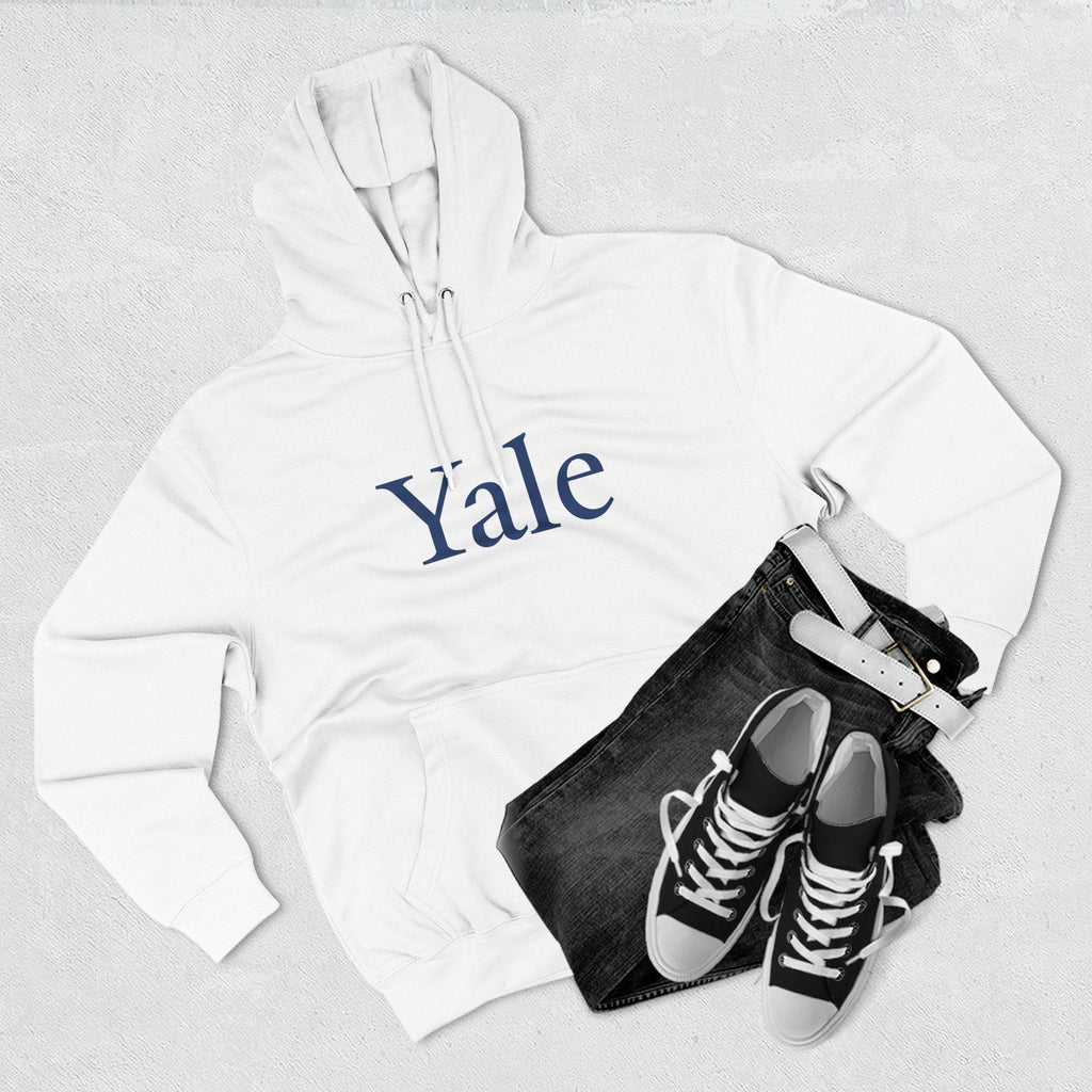 Yale Logo Fleece Hoodie, Casual Wear, College Apparel, Gifts for Graduates, College Sweatshirt, Yale Merchandise - Etna Gift