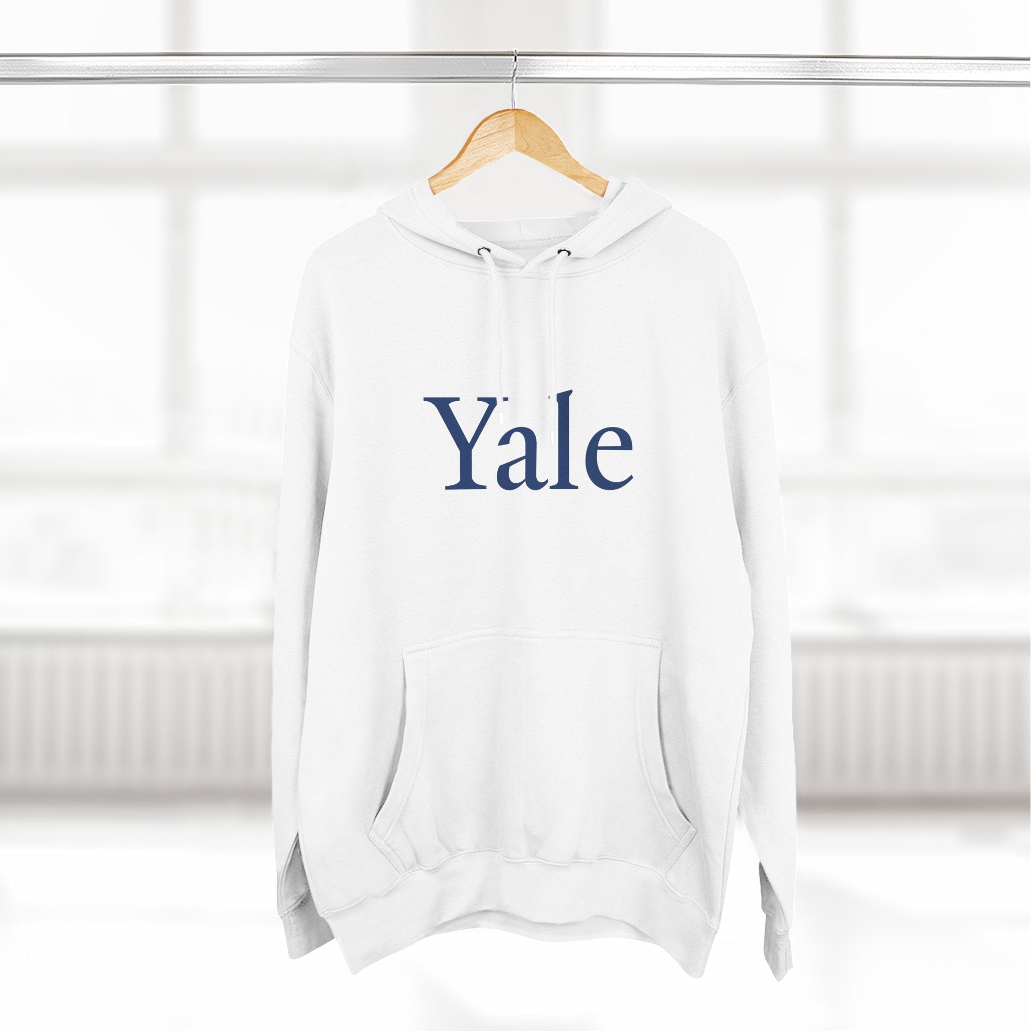 Yale Logo Fleece Hoodie, Casual Wear, College Apparel, Gifts for Graduates, College Sweatshirt, Yale Merchandise - Etna Gift