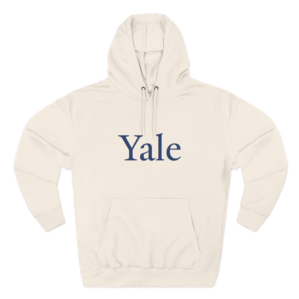 Yale Logo Fleece Hoodie, Casual Wear, College Apparel, Gifts for Graduates, College Sweatshirt, Yale Merchandise - Etna Gift