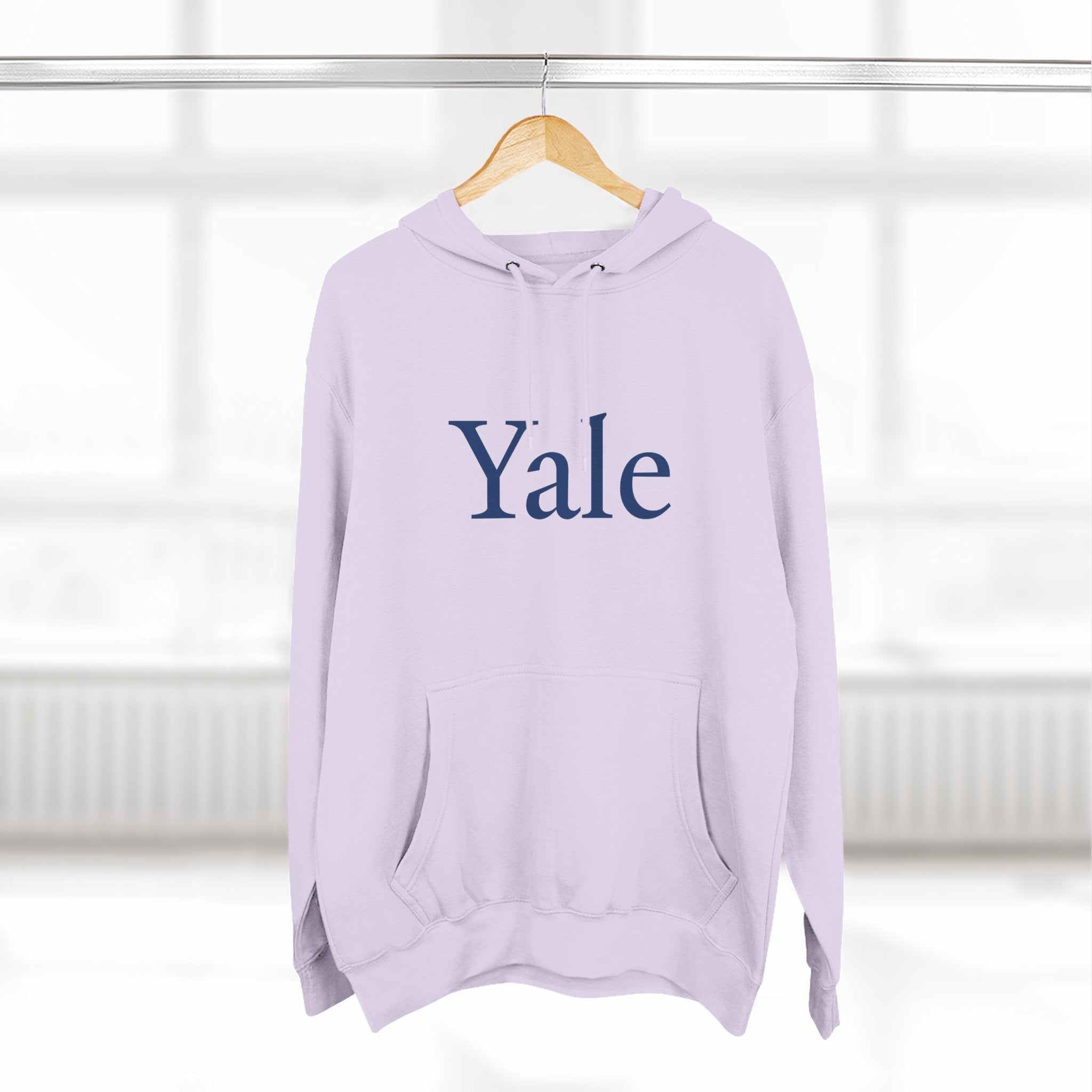 Yale Logo Fleece Hoodie, Casual Wear, College Apparel, Gifts for Graduates, College Sweatshirt, Yale Merchandise - Etna Gift