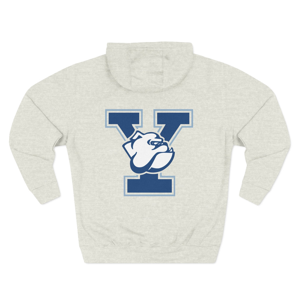 Yale Logo Fleece Hoodie, Casual Wear, College Apparel, Gifts for Graduates, College Sweatshirt, Yale Merchandise - Etna Gift