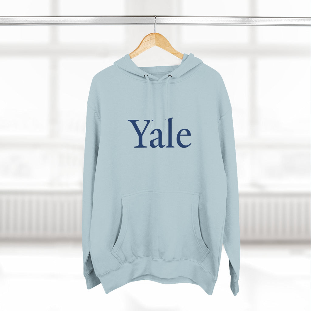 Yale Logo Fleece Hoodie, Casual Wear, College Apparel, Gifts for Graduates, College Sweatshirt, Yale Merchandise - Etna Gift