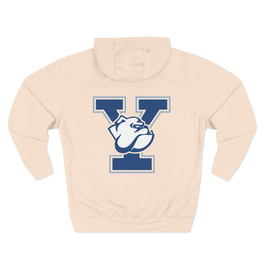 Yale Logo Fleece Hoodie, Casual Wear, College Apparel, Gifts for Graduates, College Sweatshirt, Yale Merchandise - Etna Gift