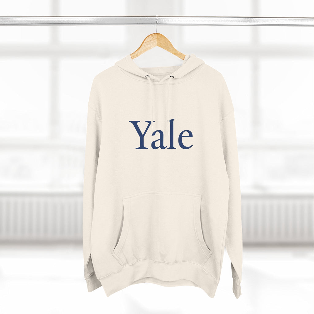 Yale Logo Fleece Hoodie, Casual Wear, College Apparel, Gifts for Graduates, College Sweatshirt, Yale Merchandise - Etna Gift