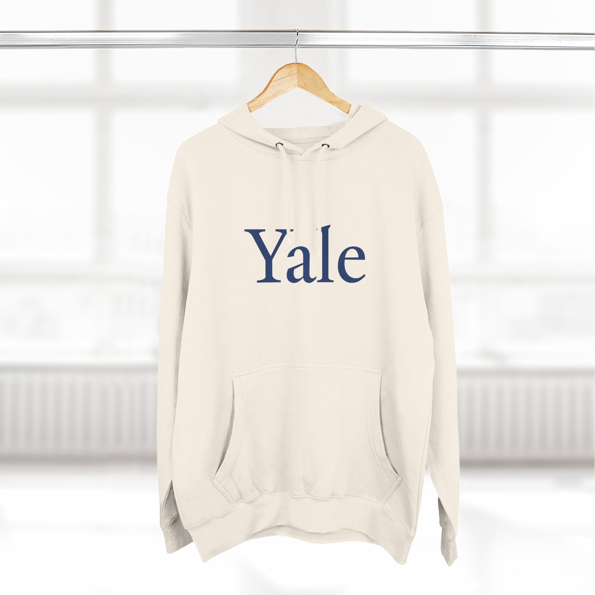 Yale Logo Fleece Hoodie, Casual Wear, College Apparel, Gifts for Graduates, College Sweatshirt, Yale Merchandise - Etna Gift